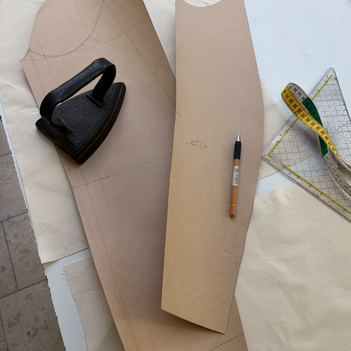 Patroonwerk in het atelier